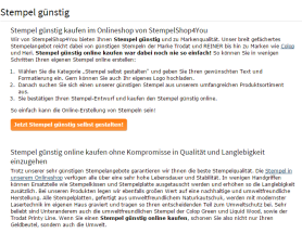 Content-Marketing-Stempelshop Content Marketing Beispiel Stempelshop4you