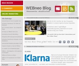 Marketing Agentur Weblogs Wordpress Blog von webneo.de