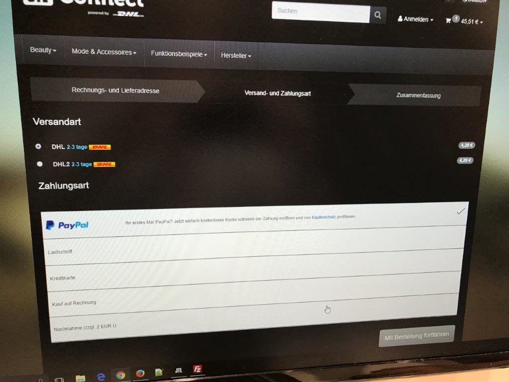 Neuer Checkout Bereich JTL