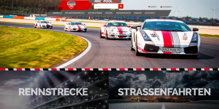Professionelles-Webdesign-Race Onlineshop erstellen für Racepool
