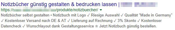GOOGLE SERPS für SEO im Shopware Shop