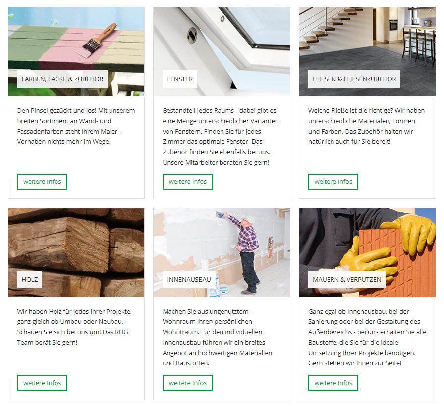 Services auf www.rhg.de