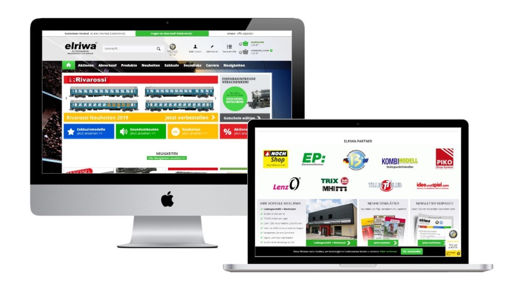 elriwa Onlineshop mockup