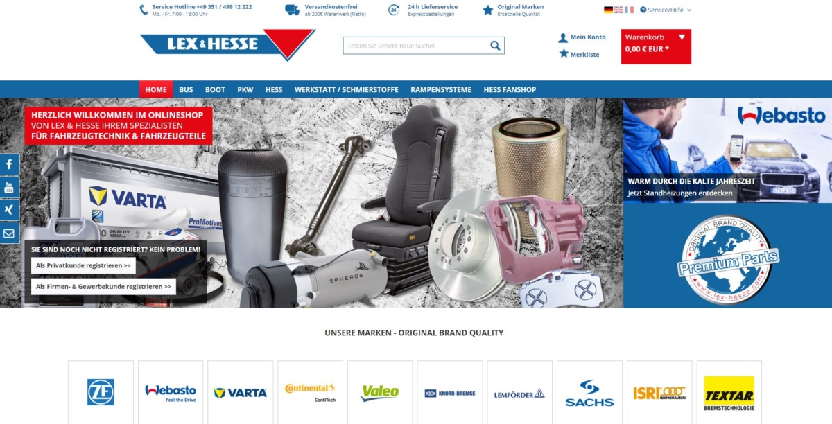 lex-hesse.com Slider Webshop
