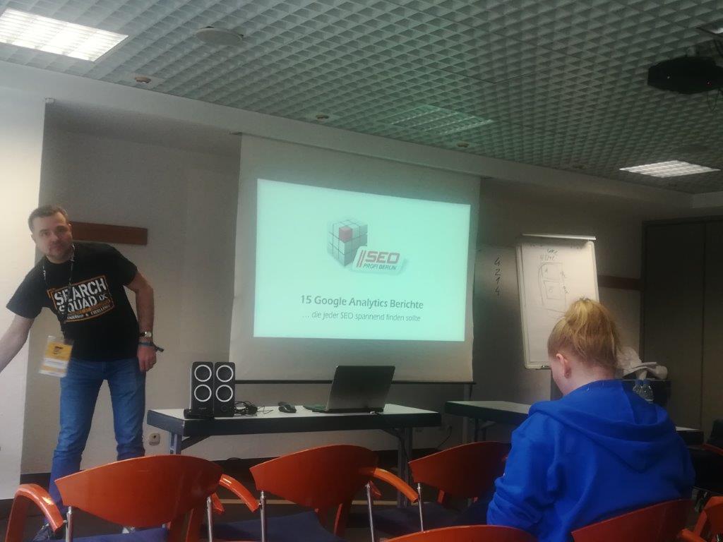 Vortrag über 15-Google-Analytics Berichte auf der SEO-Campixx-2019