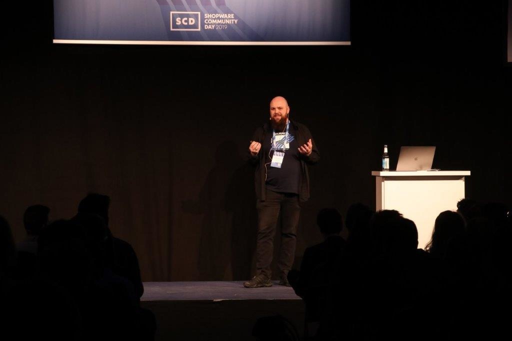 Moritz Naczenski beim Shopware Community Day 2019