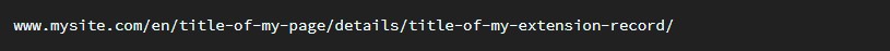 sprechende URLs