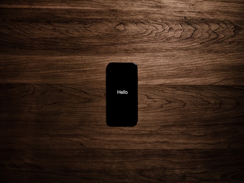 Smartphone mit Hello