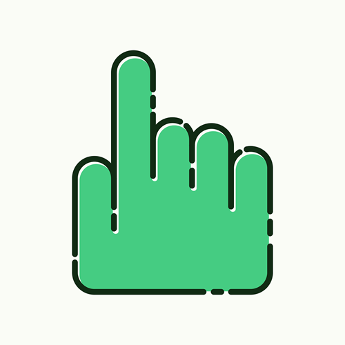 Grüne Hand