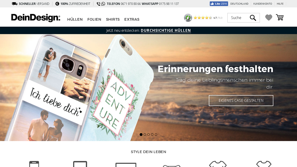 deindesign.de - Personalisierte Produkte