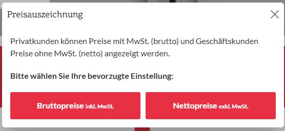 Nettopreise - Bruttopreise