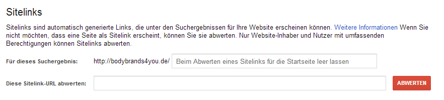 sitelinks-entfernen