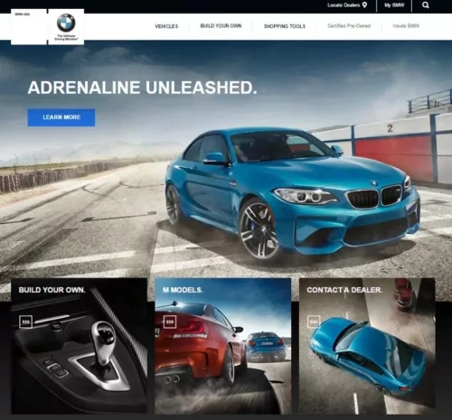 Interkulturelles Webdesign: Beispiel von BMW