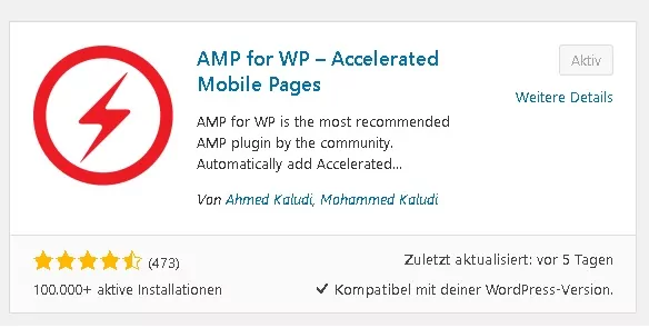 AMP Seite im Wordpress einrichten