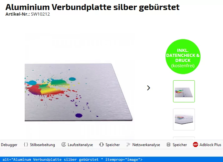 Bilder SEO Attribut für SEO im Shopware Shop