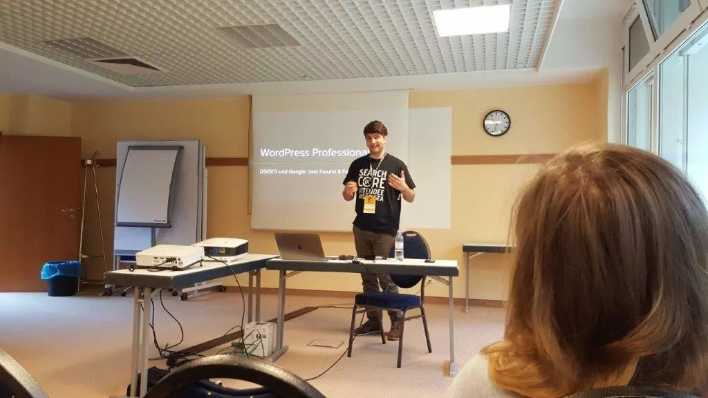 Sebastian Eggersberger zu WordPress Professional V bei der SEO Campixx 2019