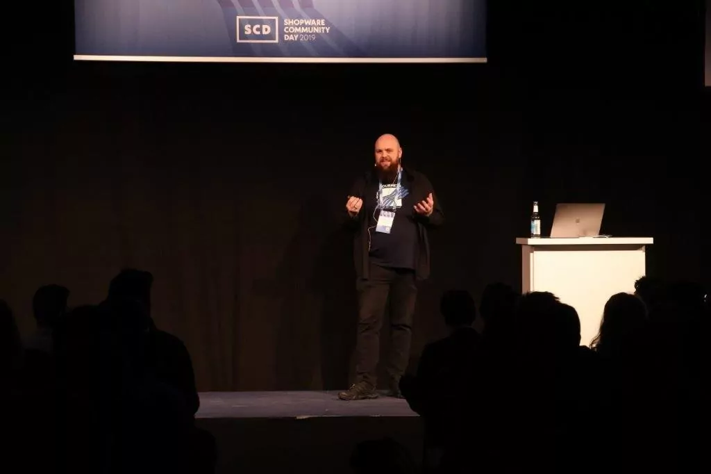Moritz Naczenski beim Shopware Community Day 2019