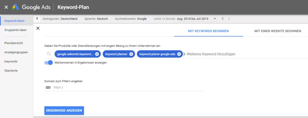 Keyword-Ideen-Keyword-Tool-GoogleAds