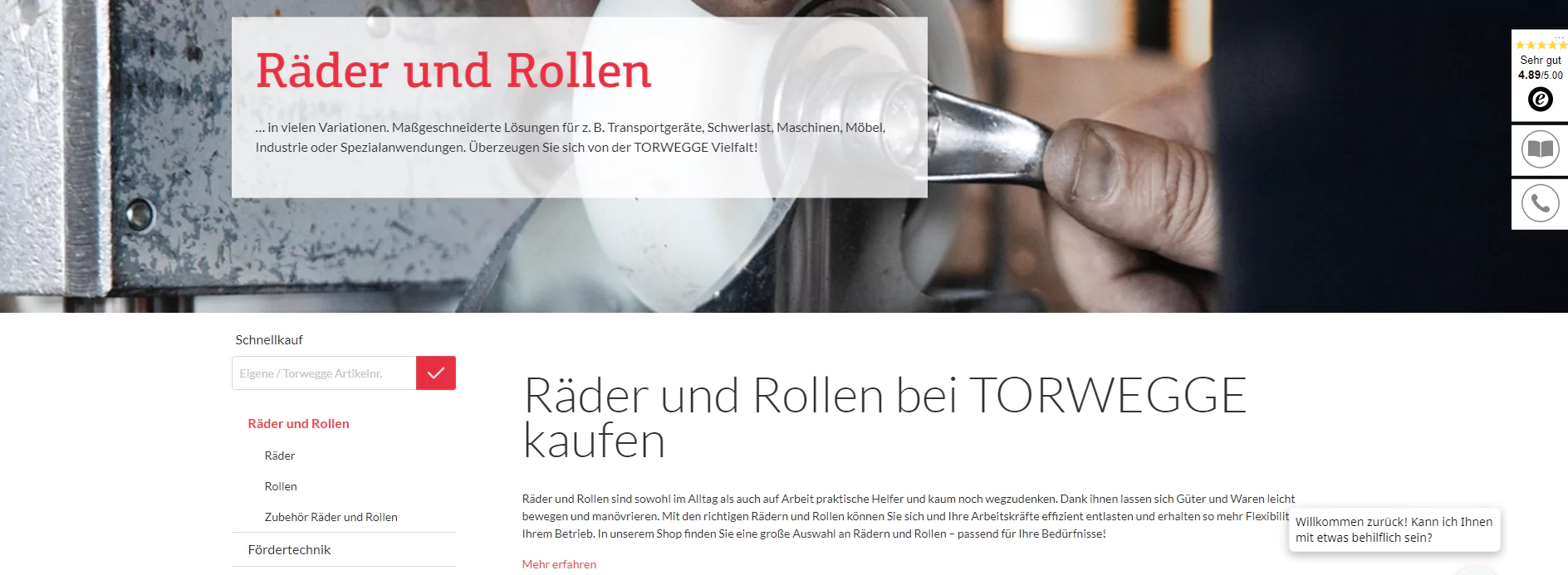 Räder und Rollen Kategorie