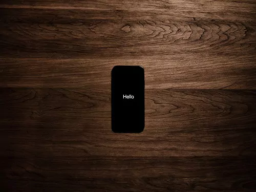 Smartphone mit Hello