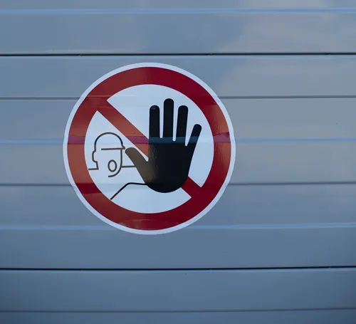 "Kein Zugang"-Schild
