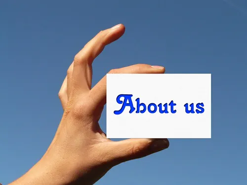 About us auf Zettel