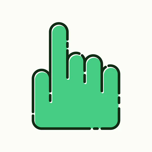 Grüne Hand